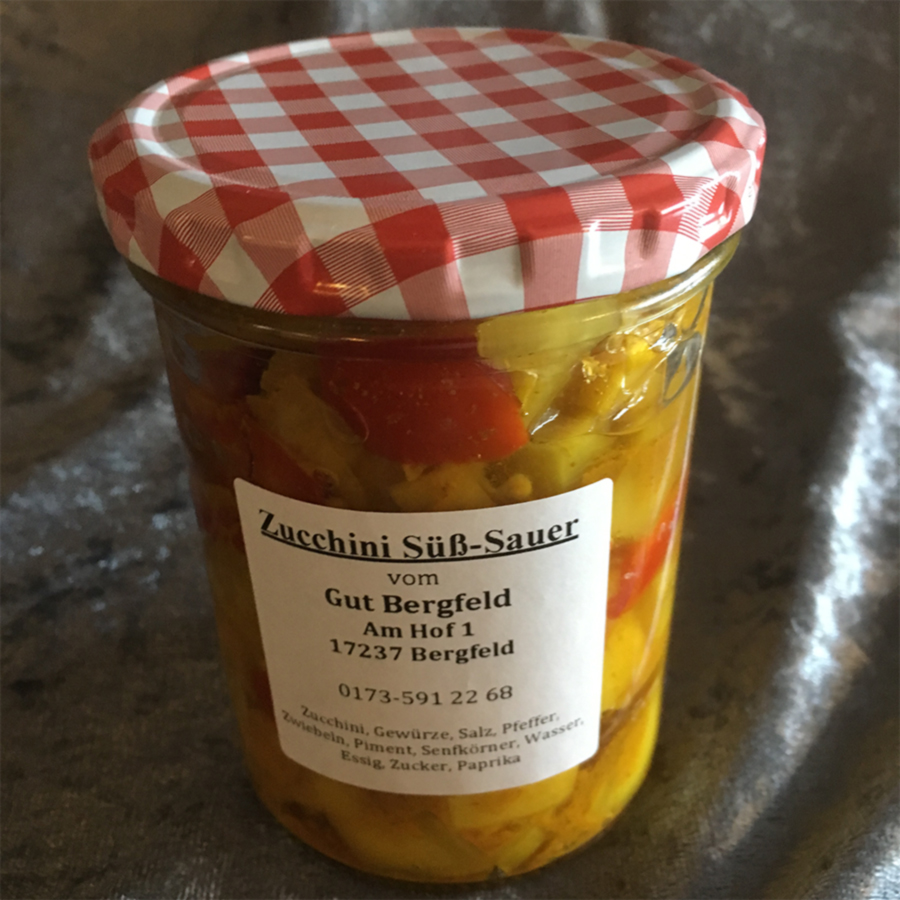 Zucchini Süß-Sauer – Gut Bergfeld